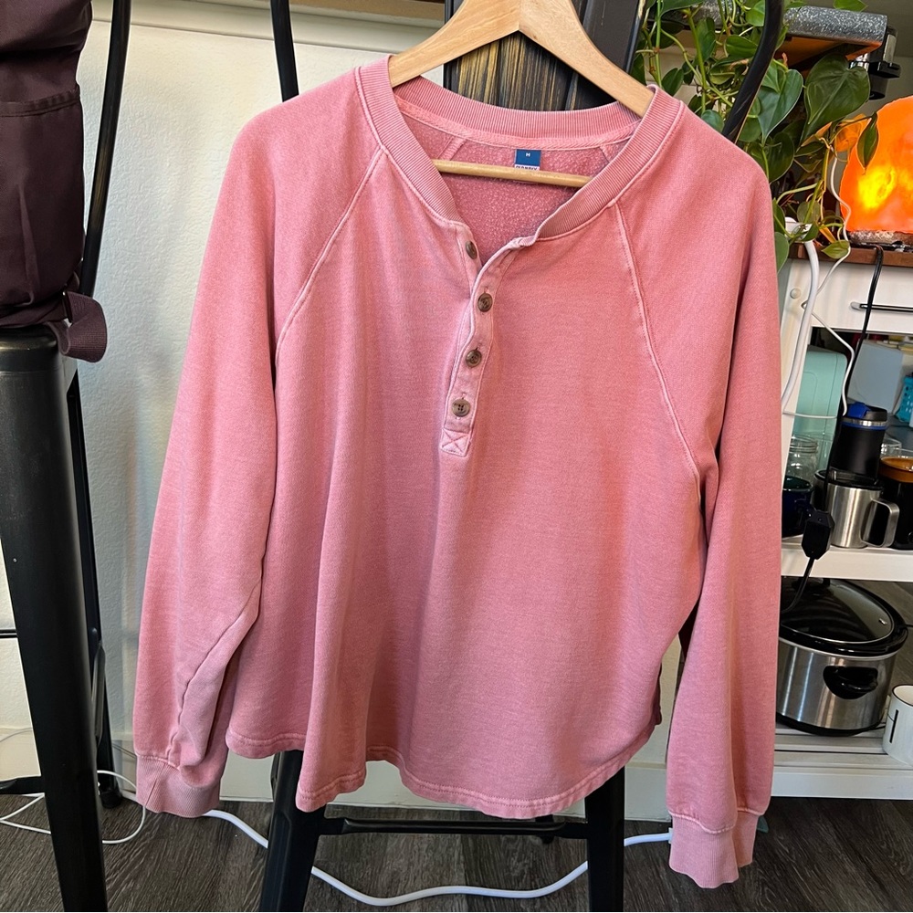 Old Navy Henley (sweatshirt material)